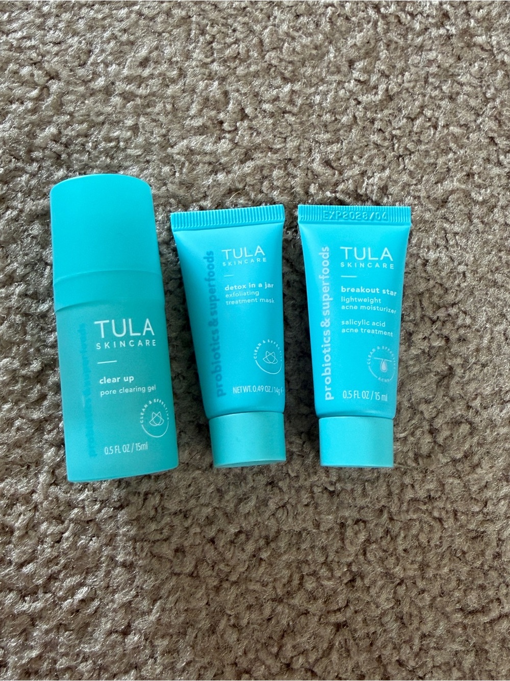 NWT Tula Clear Up Pore Clearing Gel & Treatment Trio - Travel Size